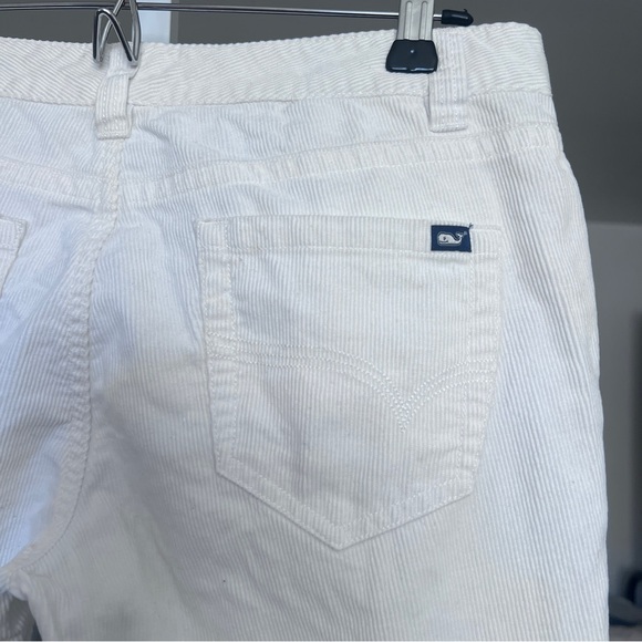 Vineyard Vines White Corduroy Pants SZ 2 Classic Preppy Straight Leg Minimalist - Picture 5 of 7